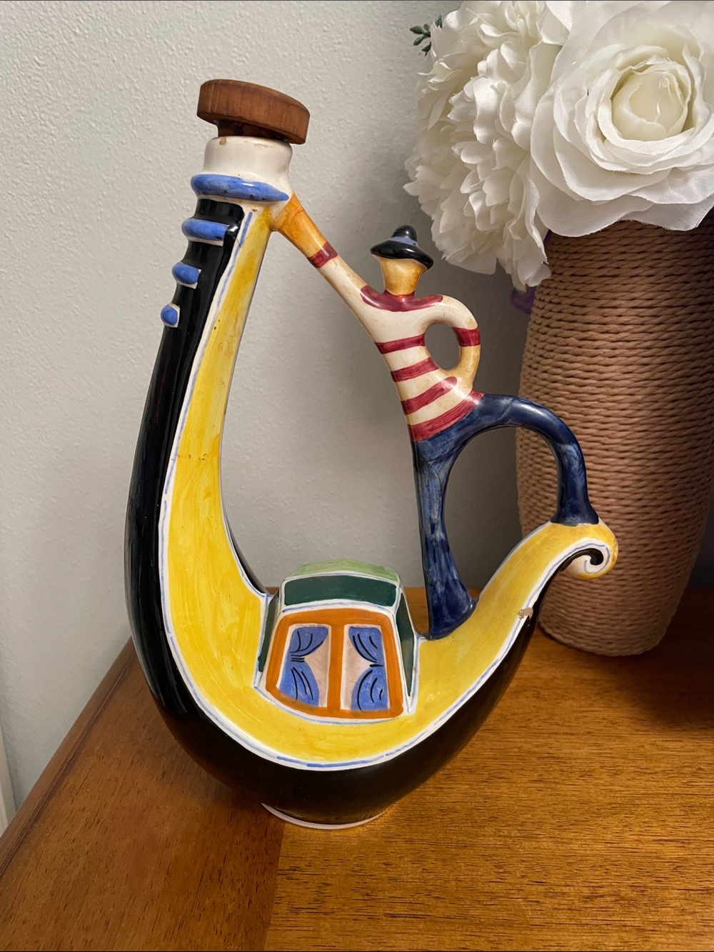 📍Vintage Girolamo Luxardo-Torreglia Collectibles Gondola Wine Decanter Italy MCM